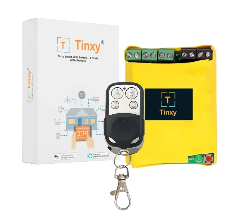 Tinxy 4 Node Smart WiFi Switch with Remote — view 1