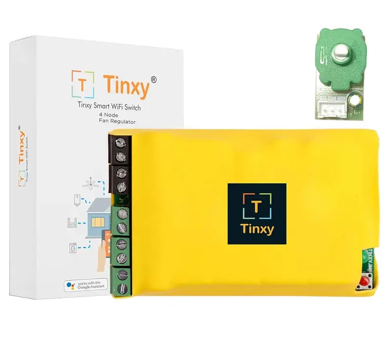 Tinxy 4 Node Smart WiFi Switch with Fan Regulators — view 1