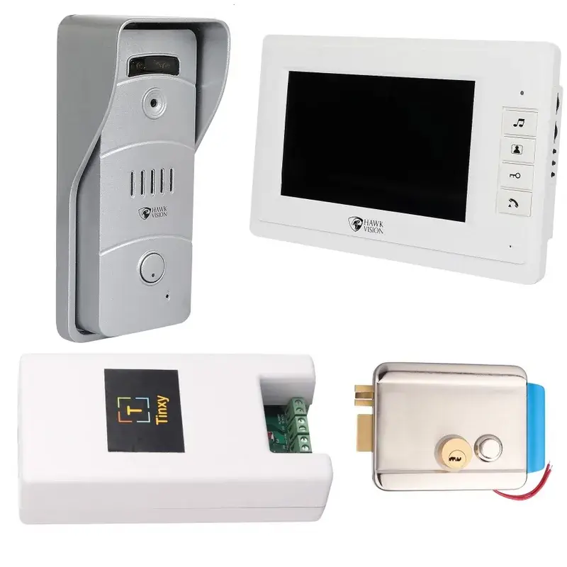 Tinxy WiFi Door Lock with Video Door Phone, Controller & Sensor — view 1