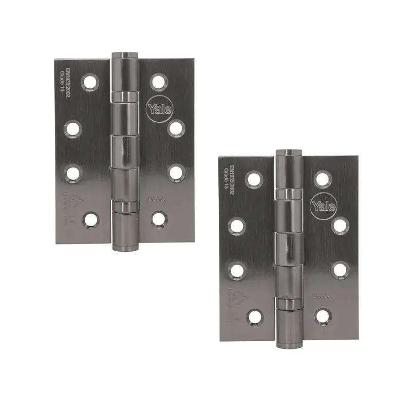 Ball Bearing Butt Hinges, 5.0x 3.0 x 3mm , Satin Steel finish, Pack of 2 — view 1