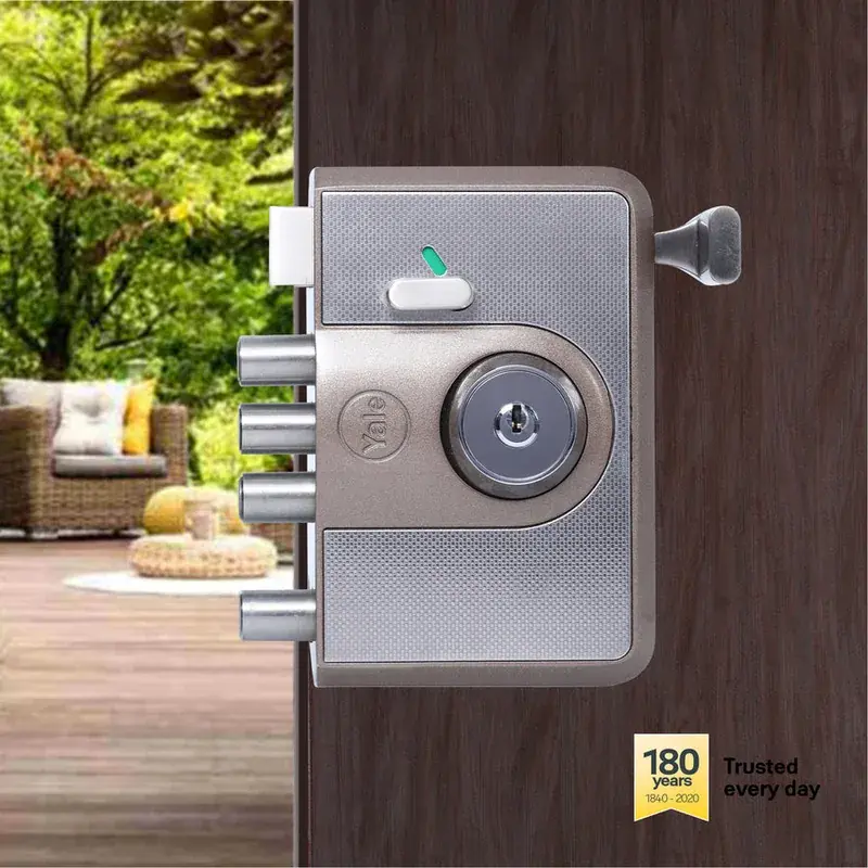 CBR-Cinco 500,Latch & DeadBolt Main Door Lock, Both Side Keys, Brown — view 1