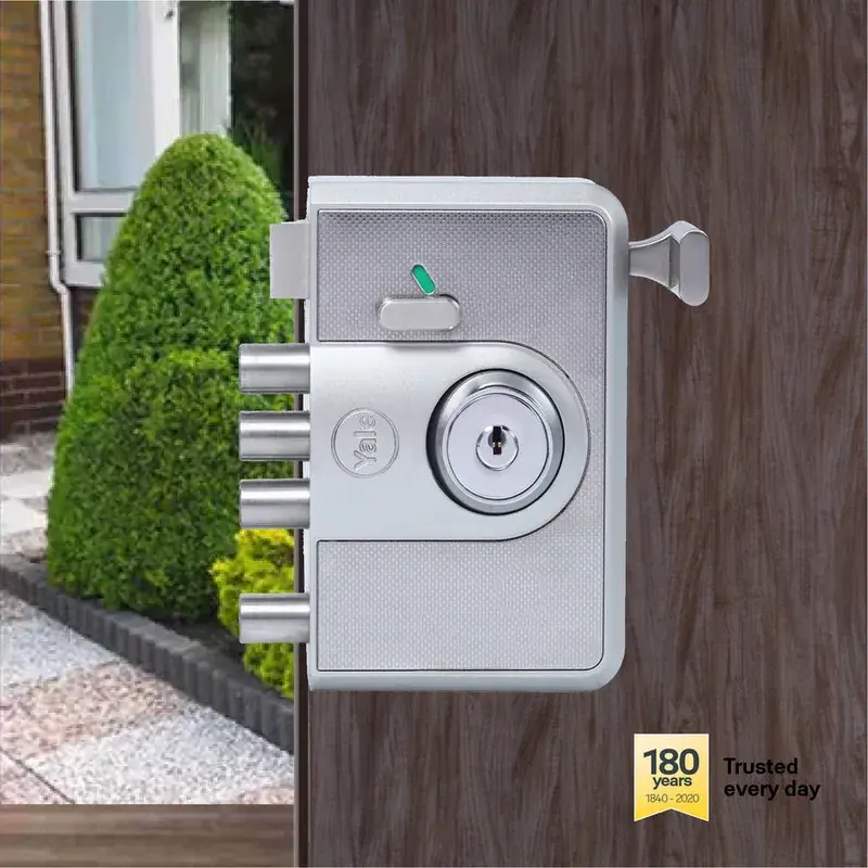 CBR-Cinco 500,Latch & DeadBolt Main Door Lock, Both Side Keys, Silver — view 1