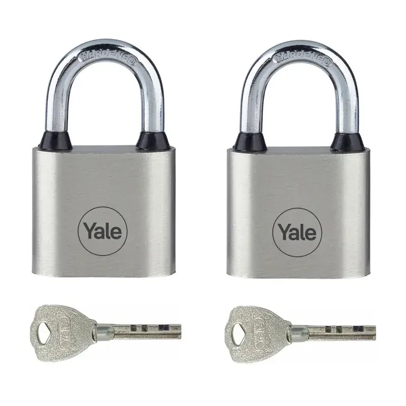 Y112/50/128/1 Yale 50mm Iron Disc Padlock (Pack of 2) with 3 Retaining Keys (With each lock)… — view 1