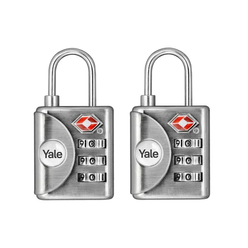 YTP1/32/119/1 Travel Sentry Approved (TSA) Travel Padlock with inspection Indicator (Pack 2) — view 1