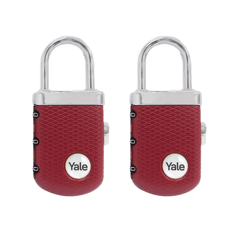 YTP3/31/123/1 Travel Series, Gem Combination Lock, Burgandy (Pack of 2) — view 1
